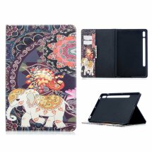 Чохол-книжка Deexe Pattern Style для Samsung Galaxy Tab S7 (T870/875) / S8 (T700/706) - Colorized Elephant: фото 1 з 9