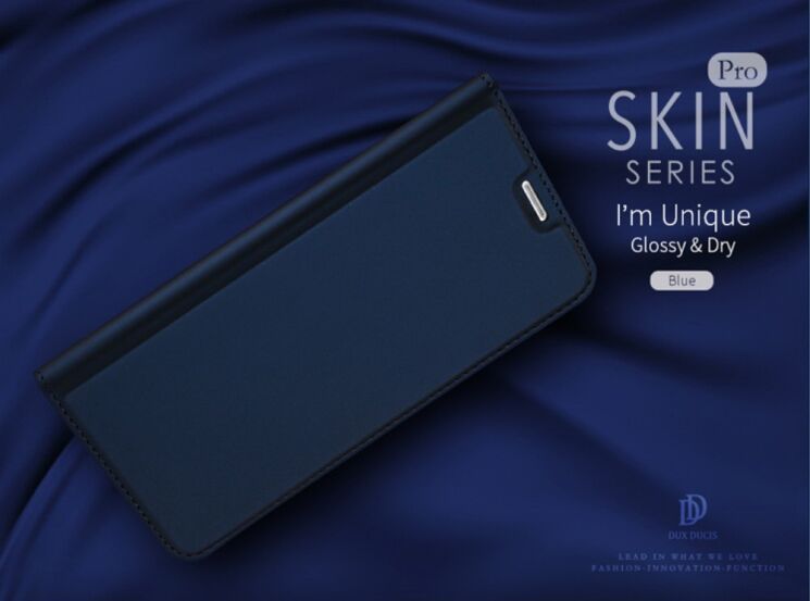Чехол-книжка DUX DUCIS Skin Pro для Huawei P8 Lite (2017) - Dark Blue: фото 6 из 14
