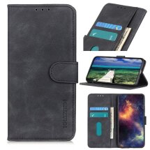 Чехол-книжка KHAZNEH Retro Wallet для Samsung Galaxy S22 Plus - Black: фото 1 из 10
