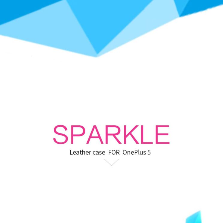 Чехол-книжка NILLKIN Sparkle Series для OnePlus 5 - Gold: фото 8 из 24