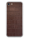 Кожаная наклейка Brown Croco для iPhone 7 / iPhone 8 (989236). Фото 1 из 10