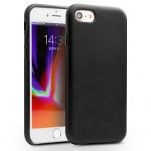 Кожаный чехол QIALINO Leather Cover для iPhone 7 / iPhone 8 - Black: фото 1 из 6