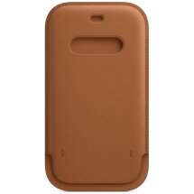 Оригінальний чохол Leather Sleeve MagSafe для Apple iPhone 12 / 12 Pro (MHYC3) - Saddle Brown: фото 1 з 4