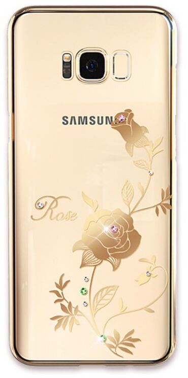 Пластиковый чехол KINGXBAR Diamond Series для Samsung Galaxy S8 (G950) - Rose Pattern: фото 1 из 6