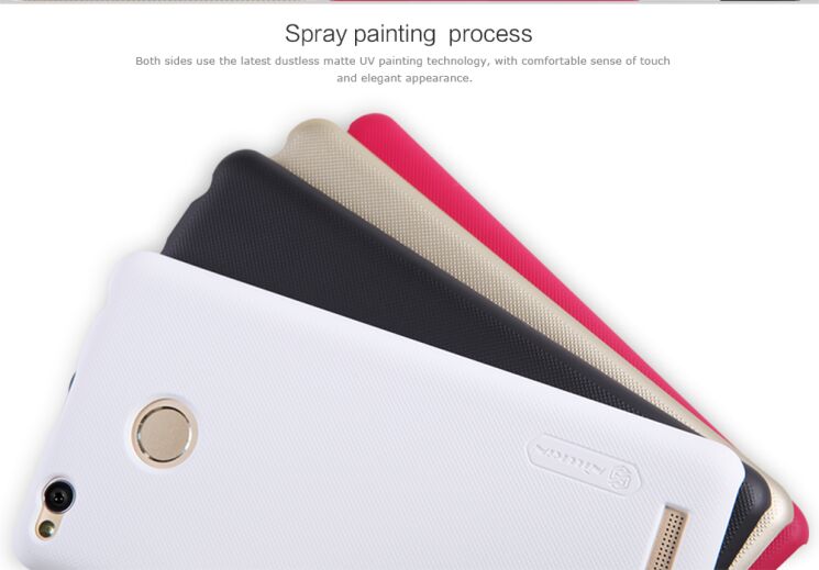 Пластиковий чохол NILLKIN Frosted Shield для Xiaomi Redmi 3 Pro / 3s - Gold: фото 11 з 15