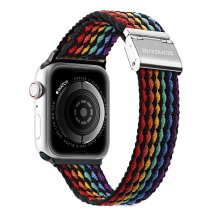 Ремінець DUX DUCIS Braided Nylon Strap для Apple Watch 42 / 44 / SE 44 / 45 / Ultra / Ultra 2 (49mm) - Dark Stripes: фото 1 з 10