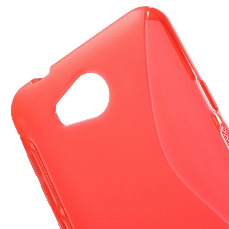 Силиконовый чехол Deexe S Line для Huawei Y3 II - Red: фото 5 из 6