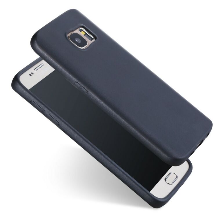 Силіконовий чохол X-LEVEL Mattу для Samsung Galaxy S7 (G930) - Black: фото 1 з 15