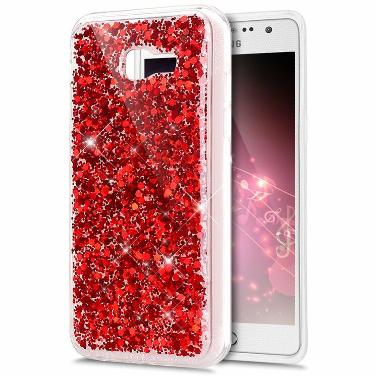 Силіконовий (TPU) чохол UniCase Glitter Cover для Samsung Galaxy A7 2017 (A720) - Red: фото 1 з 3
