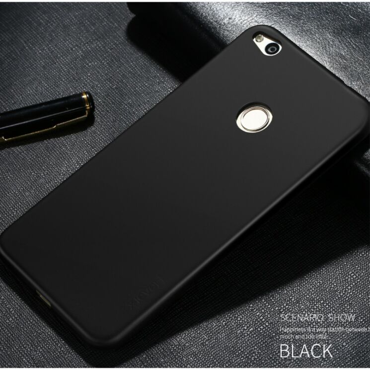 Силіконовий (TPU) чохол X-LEVEL Matte для Huawei P8 Lite 2017 - Black: фото 1 з 8