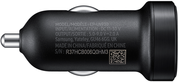 Автомобильное зарядное устройство Samsung Fast Charger mini (MicroUSB) EP-LN930BBEGRU: фото 4 из 5