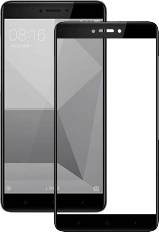 Защитное стекло Deexe 5D Full Glue для Xiaomi Redmi Note 4X - Black: фото 1 из 1