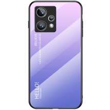 Захисний чохол Deexe Gradient Color для Realme 9 Pro+ / 9 4G - Pink / Purple: фото 1 з 8