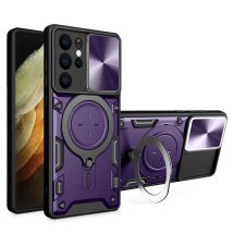 Захисний чохол Deexe Magnetic Space для Samsung Galaxy S21 Ultra (G998) - Purple: фото 1 з 10