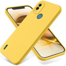 Защитный чехол Deexe Silicone Case для Nokia C21 Plus - Yellow: фото 1 из 8