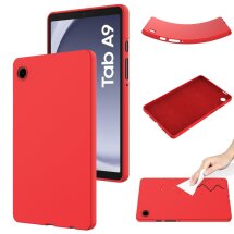 Защитный чехол Deexe Silicone Shell для Samsung Galaxy Tab A9 (X110/115) - Red: фото 1 из 8