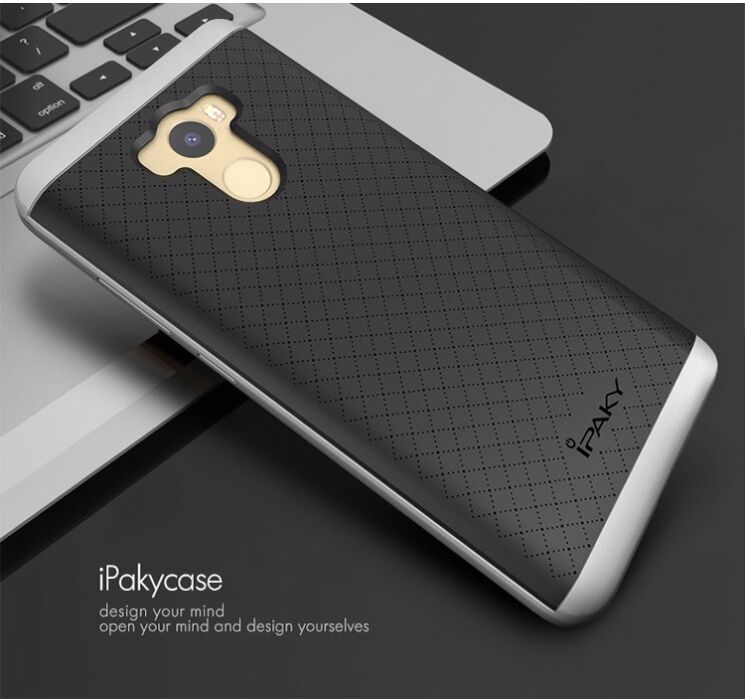 Защитный чехол IPAKY Hybrid для Xiaomi Redmi 4 - Silver: фото 2 из 12