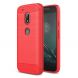 Захисний чохол UniCase Carbon для Motorola Moto G4 Play - Red (171306R). Фото 1 з 9