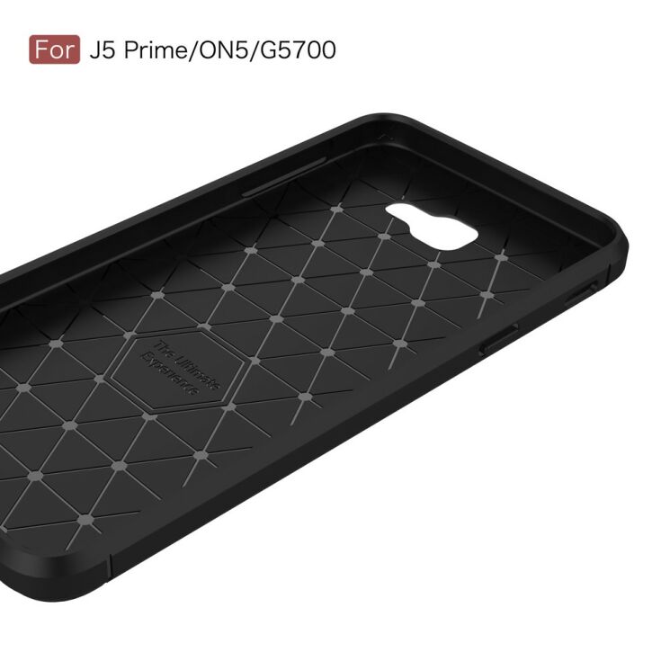 Захисний чохол UniCase Carbon для Samsung Galaxy J5 Prime - Gray: фото 6 з 10