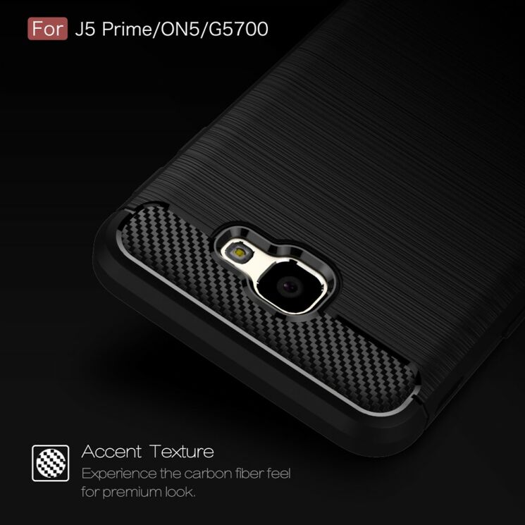 Защитный чехол UniCase Carbon для Samsung Galaxy J5 Prime - Red: фото 6 из 11