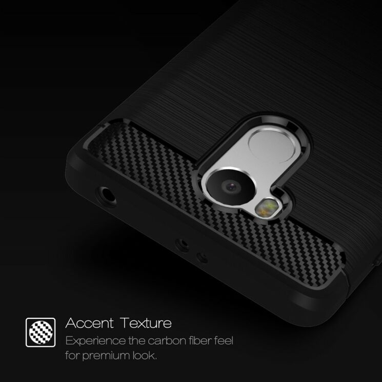 Захисний чохол UniCase Carbon для Xiaomi Redmi 4 Prime / Redmi 4 Pro - Black: фото 7 з 10