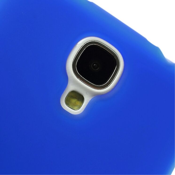 Силиконовая накладка Deexe Frosted Case для Samsung Galaxy S4 (i9500) - Blue: фото 4 з 5