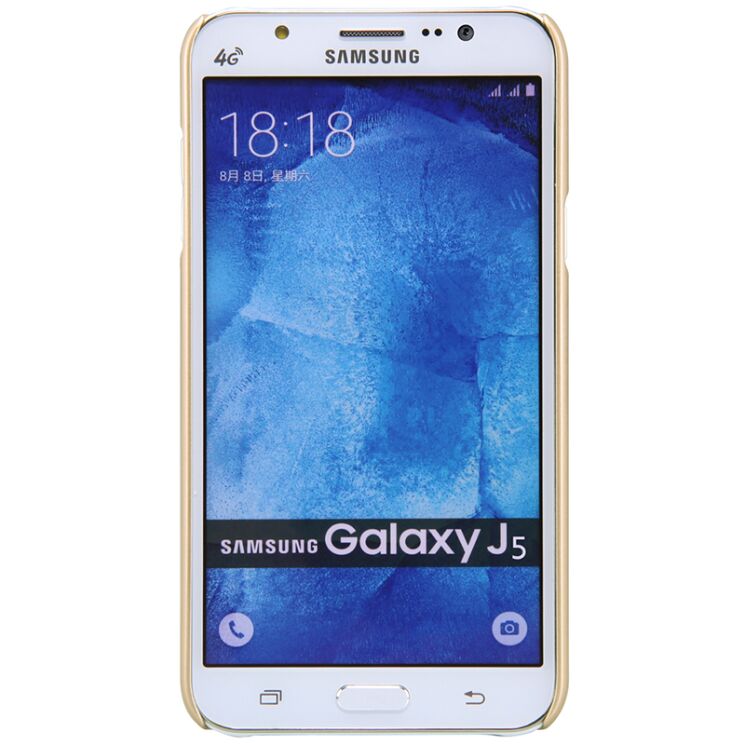 Пластиковая накладка NILLKIN Frosted Shield для Samsung Galaxy J5 (J500) - Gold: фото 5 з 16