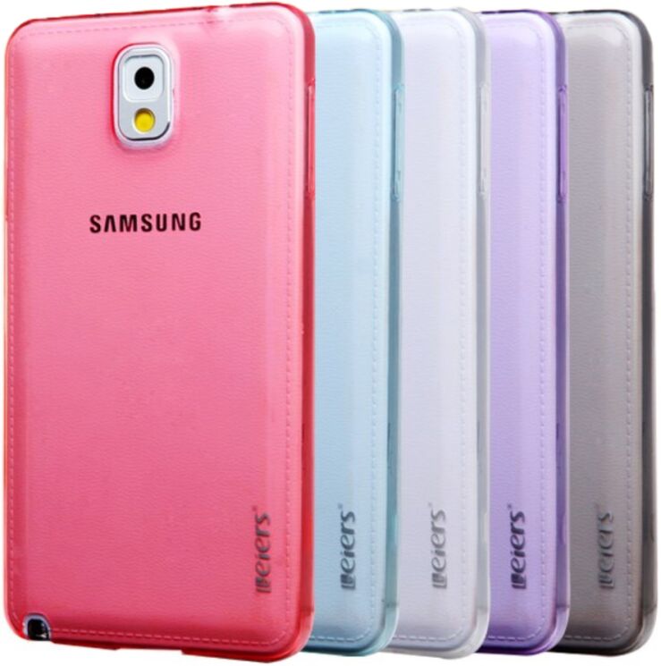 Силиконовая накладка Leiers Ice Series для Samsung Galaxy Note 3 (N9000) - Blue: фото 2 з 9