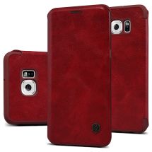 Чехол NILLKIN Qin Series для Samsung Galaxy S6 edge+ (G928) - Red: фото 1 из 16