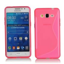Силиконовая накладка Deexe S Line для Samsung Galaxy Grand Prime (G530/531) - Crimson: фото 1 з 7
