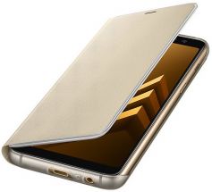 Чехол-книжка Neon Flip Cover для Samsung Galaxy A8 2018 (A530) EF-FA530PFEGRU - Gold: фото 1 из 7