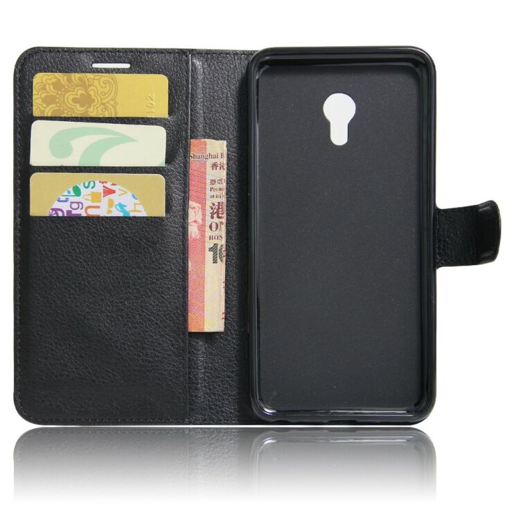 Чохол Deexe Wallet Style для Meizu M5 - Black: фото 6 з 6