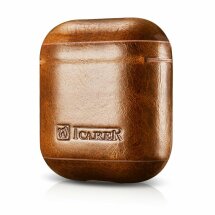 Чохол ICARER Leather Case для Apple AirPods 1 / 2 - Brown: фото 1 з 16