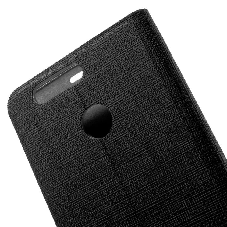Чехол-книжка Deexe Lines Texture для Huawei Nova 2 Plus - Black: фото 5 из 11