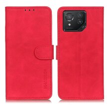 Чохол-книжка KHAZNEH Retro Wallet для ASUS ROG Phone 8 - Red: фото 1 з 8