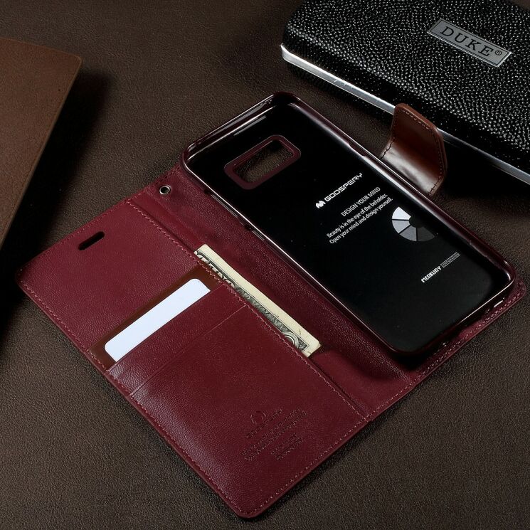 Чехол-книжка MERCURY Sonata Diary для Samsung Galaxy S8 Plus (G955) - Wine Red: фото 4 из 5