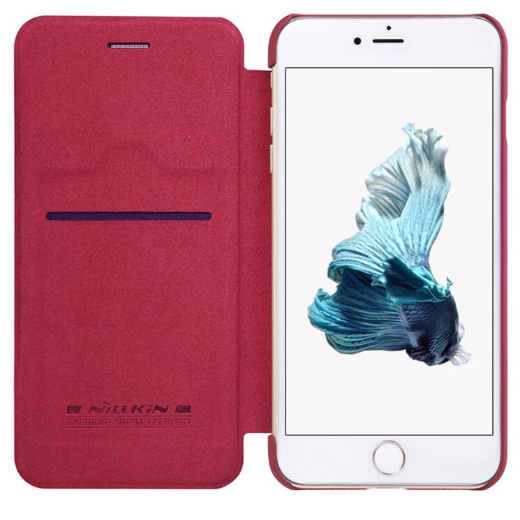Чехол-книжка NILLKIN Qin Series для iPhone 7 Plus / iPhone 8 Plus - Red: фото 4 из 15
