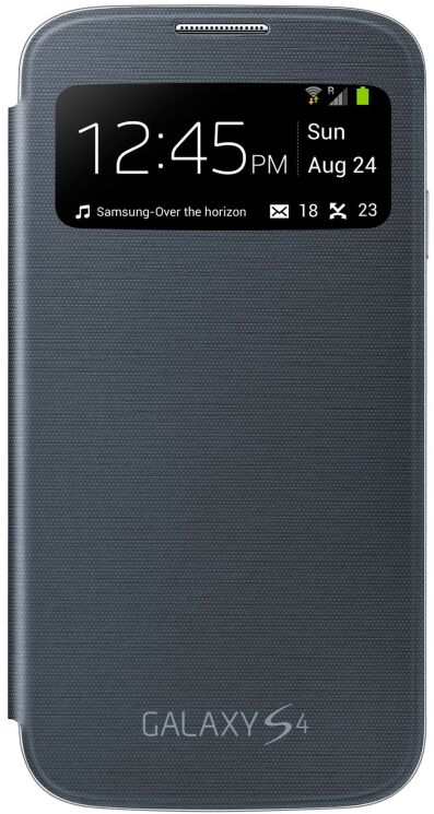 Чохол S View Cover Wireless для Samsung Galaxy S4 (i9500) - Black: фото 3 з 4