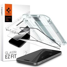 Комплект защитных стекол Spigen (SGP) Glas.tR EZ Fit для Apple iPhone 15 Plus - Black: фото 1 из 7