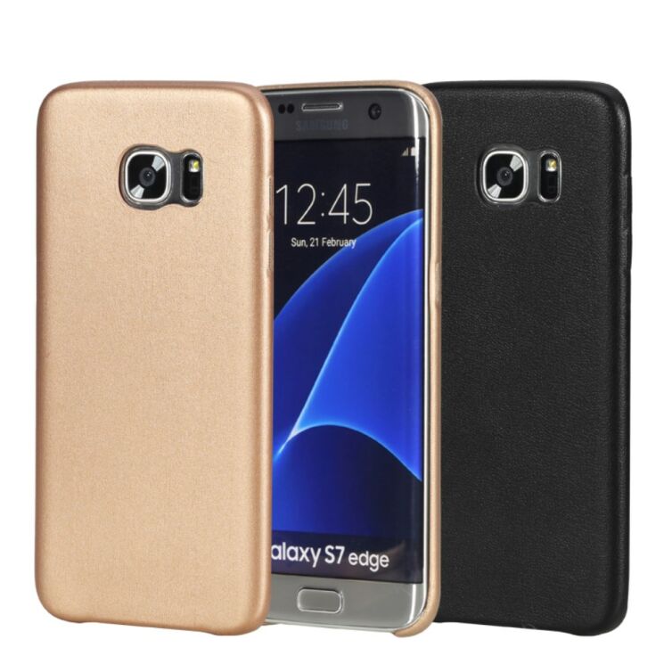Накладка ROCK Leather Back для Samsung Galaxy S7 edge (G935) - Black: фото 2 з 5