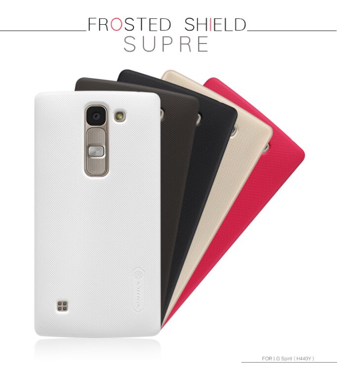 Пластиковая накладка NILLKIN Frosted Shield для LG Spirit (H422) - Black: фото 7 з 7
