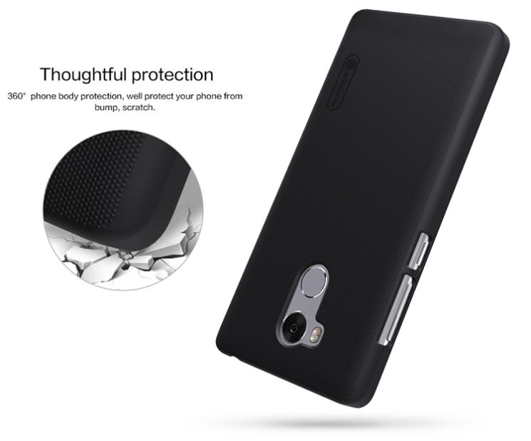 Пластиковый чехол NILLKIN Frosted Shield для Xiaomi Redmi 4 Prime / Redmi 4 Pro - Black: фото 13 из 13