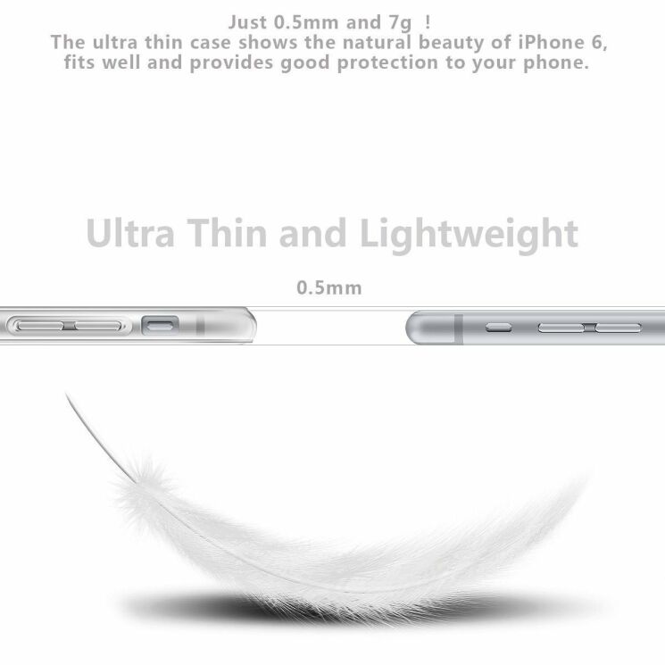 Силіконовий чохол Deexe Clear Cover для iPhone SE 2 / 3 (2020 / 2022) / iPhone 8 / iPhone 7: фото 4 з 4