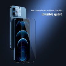 Защитное стекло NILLKIN 2-in-1 HD Full Screen Tempered Glass для Apple iPhone 13 Pro Max / 14 Plus - Black: фото 1 из 17