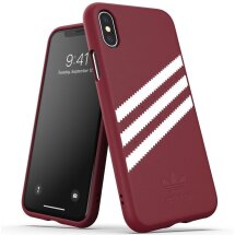 Захисний чохол Adidas 3-Stripes Snap для Apple iPhone X / iPhone XS - Maroon Red: фото 1 з 15