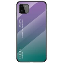 Защитный чехол Deexe Gradient Color для Samsung Galaxy A22 5G (A226) - Purple / Green: фото 1 из 10