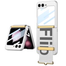 Захисний чохол GKK Strap Cover для Samsung Galaxy Flip 5 - Silver: фото 1 з 8