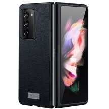 Захисний чохол SULADA Leather Case (FF) для Samsung Galaxy Fold 2 - Black: фото 1 з 6