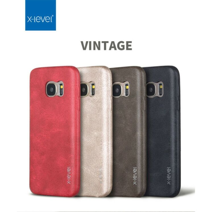 Захисний чохол X-LEVEL Vintage для Samsung Galaxy S7 (G930) - Gold: фото 7 з 14