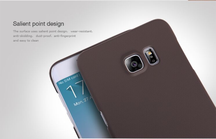 Пластиковая накладка NILLKIN Frosted Shield для Samsung Galaxy S6 edge+ (G928) - Black: фото 15 из 17